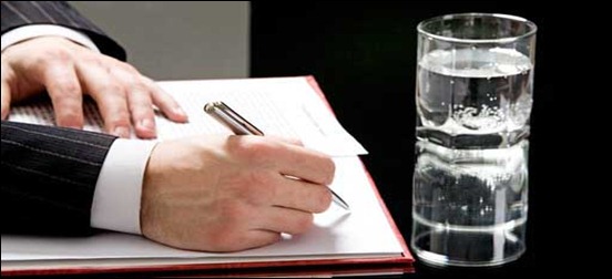 View of hands